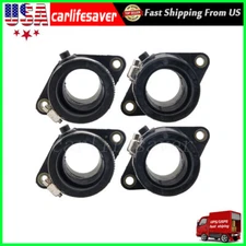 4x Intake Manifold Carb Boots 13110-47010 For Suzuki GS550L GS550M GS650E GS650G