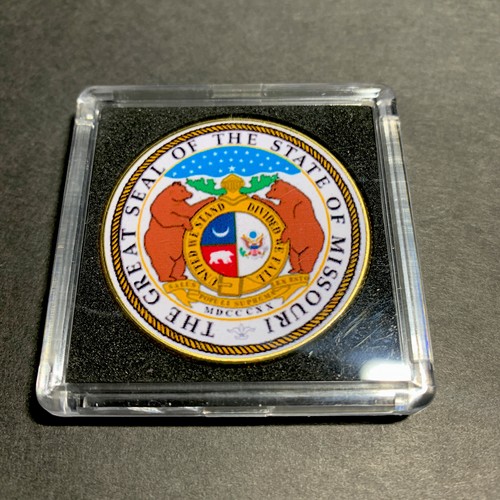 ESTUCHE DE EE. UU. coloreado moneda MISSOURI State Seal Challenge incluido - Imagen 4 de 11