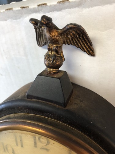 Antique Vtg New Haven Westinghouse Banjo No. 2 Clock Mount Vernon Eagle Finial - Picture 2 of 12