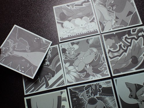 Pokemon Wafer Promo Holo Sticker x9 Charizard Tyranitar Arcanine etc #4683 - Picture 9 of 13