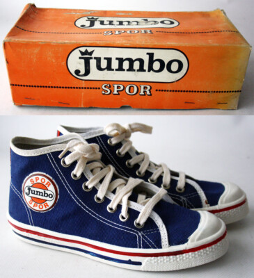 AUTHENTIC VINTAGE 80'S JUMBO HIGH TOP SPORTS SHOES EUR 36 US