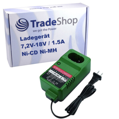 Akku Ladegerät Ladestation 7,2V-18V für Klauke ESG 50PLUS EK 60UNV EK 60VPFTPLUS