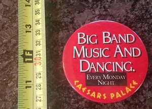 Caesar-039-s-Palace-Las-Vegas-Big-Band-Music-Dancing-Button-Pin-Pinback-Badge