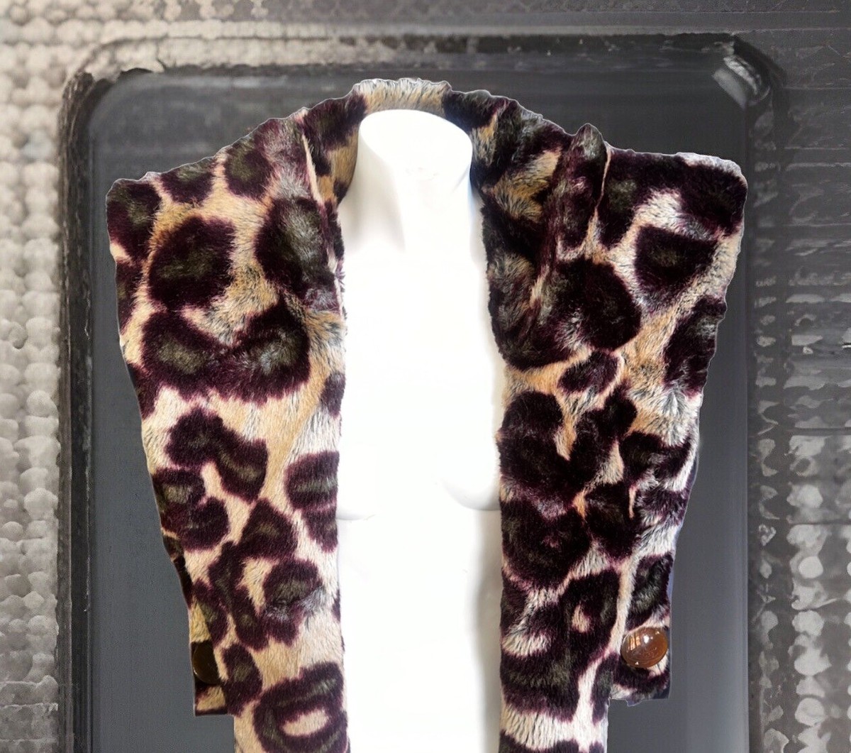 1993 Vintage Gold Label VIVIENNE WESTWOOD Faux Leopard Fur