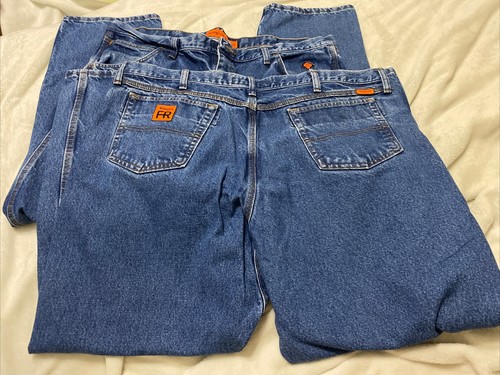 2 Wrangler Riggs FR Jeans 42x30 - Picture 5 of 6