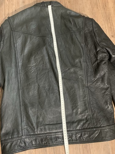 H&M Premium Herren Lederjacke echtes Leder Bikerjacke Top Zustand Gr. 54 - Bild 6 von 10