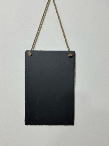 3 x Natural Slate Chalkboard Large Message Memo Shabby Chic Wedding 30x20cm - Picture 6 of 6