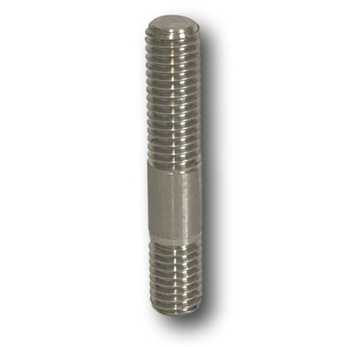 INCONEL TURBO STUD & COPPER LOCK NUT FOR DUMP PIPE SET OF 5 - M8 X 1.25 X 55MM - Picture 3 of 3