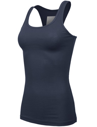 NE PEOPLE Damen Racerback Rundhals geripptes Tanktop stretchig Shirt [NEUT239] - Bild 63 von 109