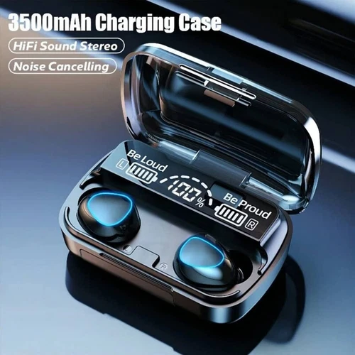 TWS Bluetooth Earbuds Waterproof Bluetooth 5.1 Headset Noise Cancelling Wireless - Picture 3 of 12
