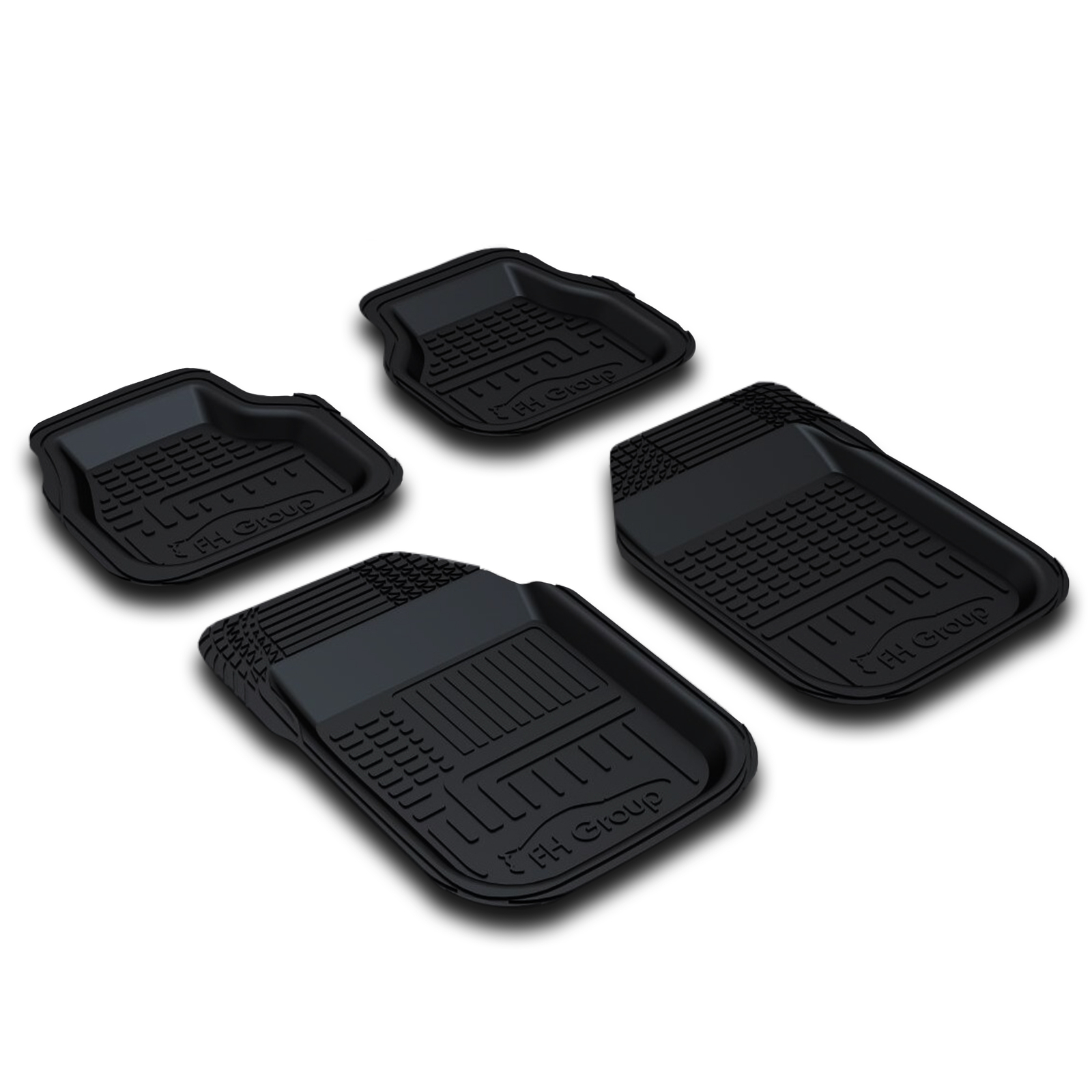 Heavy Duty Car Floor Mats for Sedan SUV Van Truck Carpet Rubber All Weather - Picture 9 of 50