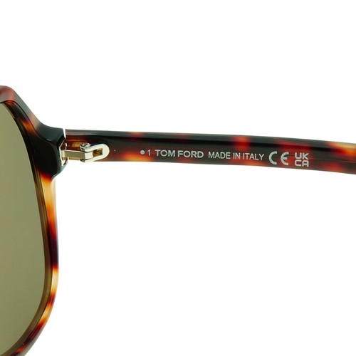 Tom Ford Navigator Sunglasses FT0934 53N Hayes Blonde Havana Green Lens Men's - Picture 5 of 8