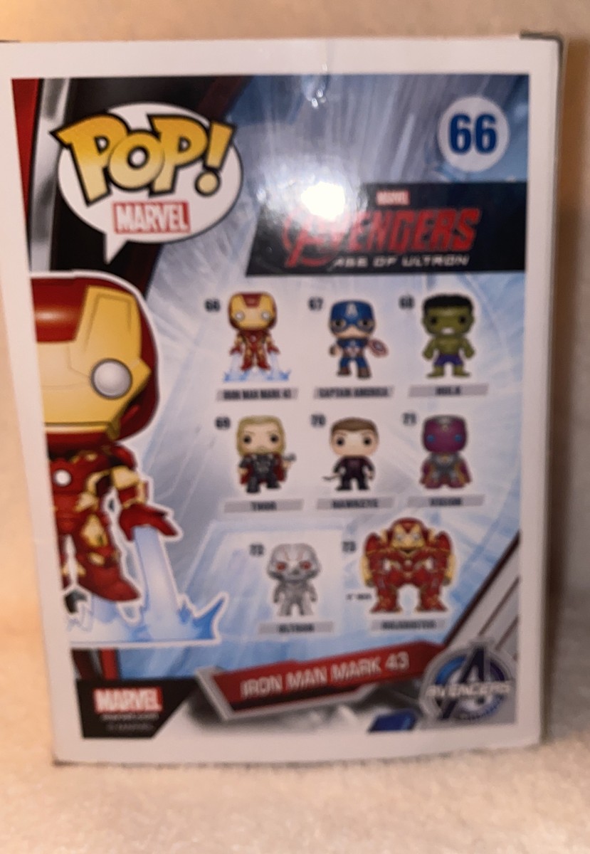 Funko Pop Marvel Iron Man Mark 43 #66 Vinyl Figure