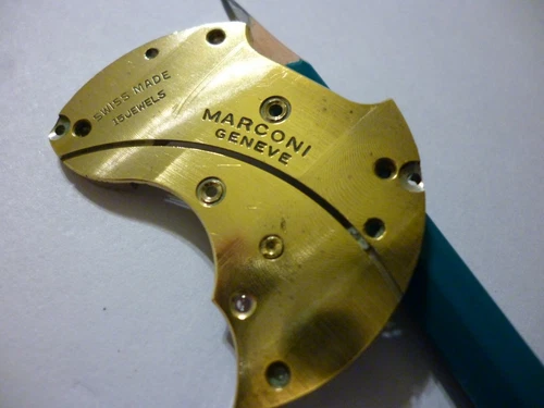 Marconi Geneve by Rolex barrel bridge for pocket watch Swiss made 