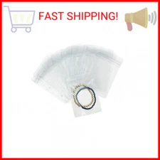 100 Pack Clear Plastic Bags for Jewelry, Earrings, Necklaces, Mini Resealable