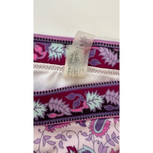 Victoria's Secret Woodstock Paisley Bikini Set Pink/Purple Size M Top & L Bottom - Picture 4 of 6
