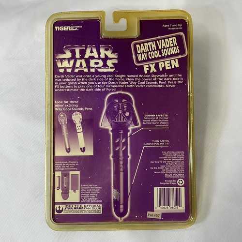 1997 Star Wars Darth Vader FX Pen - Tiger Electronics Factory Sealed - Picture 3 of 3