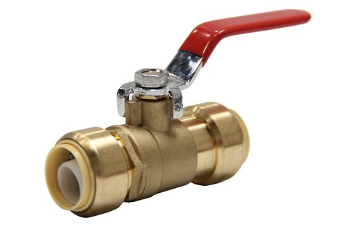 VÁLVULA DE BOLA EFIELD DE 1 PULGADA DE AJUSTE DE EMPUJE COMPLETA AGUA CALIENTE Y FRÍA SIN PLOMO - Imagen 2 de 3