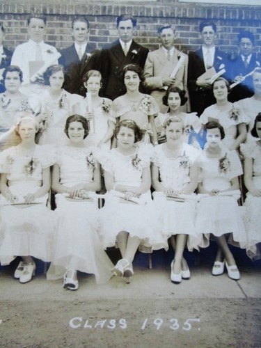 1935 ANTIQUE Vintage GRAMMAR SCHOOL Class 8" x 10" Photograph: LINDENWOLD, NJ - Picture 3 of 5