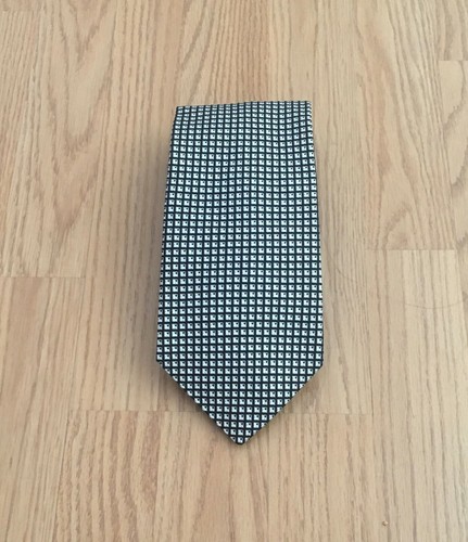 Men's Necktie Tie Necktie Black/White Classic 4" x 58 1/2" Dion MCMLXXXIX - Picture 5 of 12