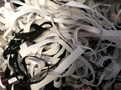 RESTREST STRETCH ELASTISCHE MISCHUNG SCHWARZ/WEISS/MULTI 3 mm 5 mm 6 mm 8 mm 10 mm 12 mm 18 mm