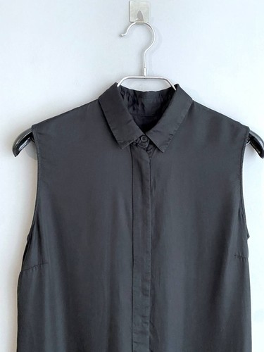 Maison Margiela MM6 Women's Avant Garde Black Dress Blouse, Size M / IT 42 - Picture 3 of 18