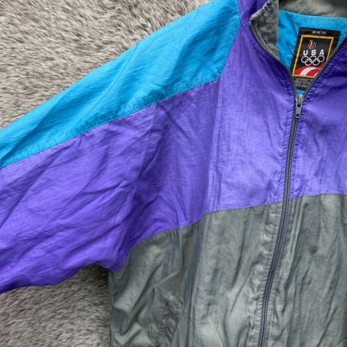 Chaqueta de chándal vintage olímpica para hombre talla mediana años 90 LEER POR FAVOR - Imagen 3 de 11