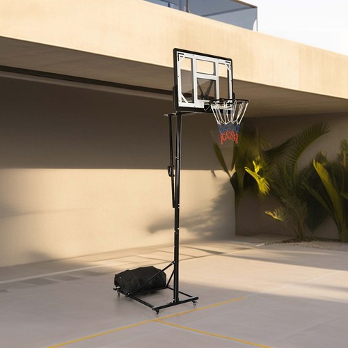 Adjustable Height Basketball Goal Outdoor Sport Swim Basketball Hoop Backboard - Picture 29 of 54