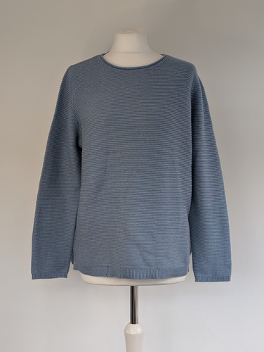 Womens Makers Crew Neck Jumper Cotton Ripple Stitch Jumper RRP £59 Size 10-32 - Picture 21 of 29