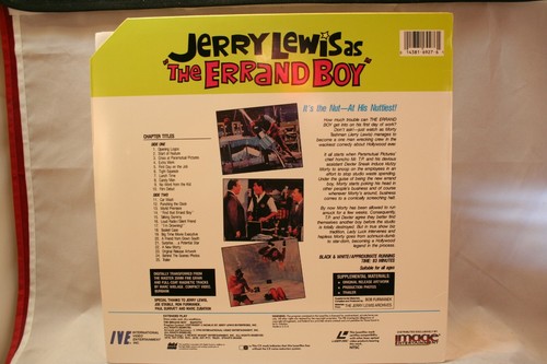 Laserdisc V * The Errand Boy * Jerry Lewis Brian Donlevy Howard McNear (Cut Off) - Picture 3 of 3