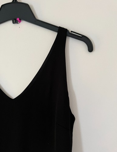 Artisan NY Maxi Dress V-Neck Sleeveless Color Black Size 8 - Picture 3 of 10