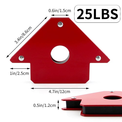 Schweißmagnet Set Schwei winkel 4 Stick magnetischer Pfeilhalter zum Schweißen - Bild 17 von 18