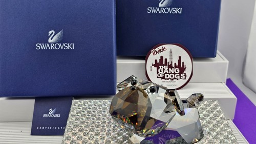 NEW~Swarovski Lovelots~**LARGE TOMASO**~Austria~BOXES & COA~5.5"X3"~GANG OF DOGS - Picture 1 of 11
