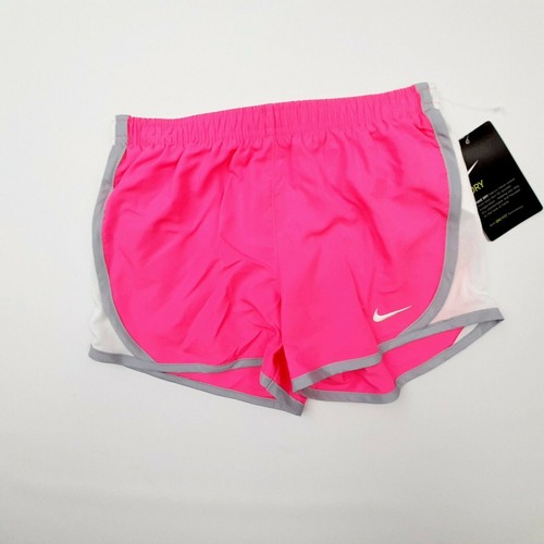 Nike Dri-fit Girls Lined Running Shorts Size 6X Large Pink 6-7 Yrs QI30 - Picture 2 of 6