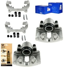 2xBremssattel Bremssattel+BR.Halter Vorne LI+RE AUDI SEAT SKODA VW f.288mm 312mm