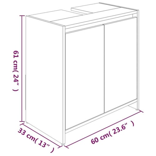 Waschbeckenunterschrank Unterschrank Badezimmerschrank Badmöbel Badschrank DE - Bild 21 von 85