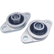US Stock 2pcs 8mm Bore KFL08 FL08 Pillow Block Bearing Flange Block Bearings