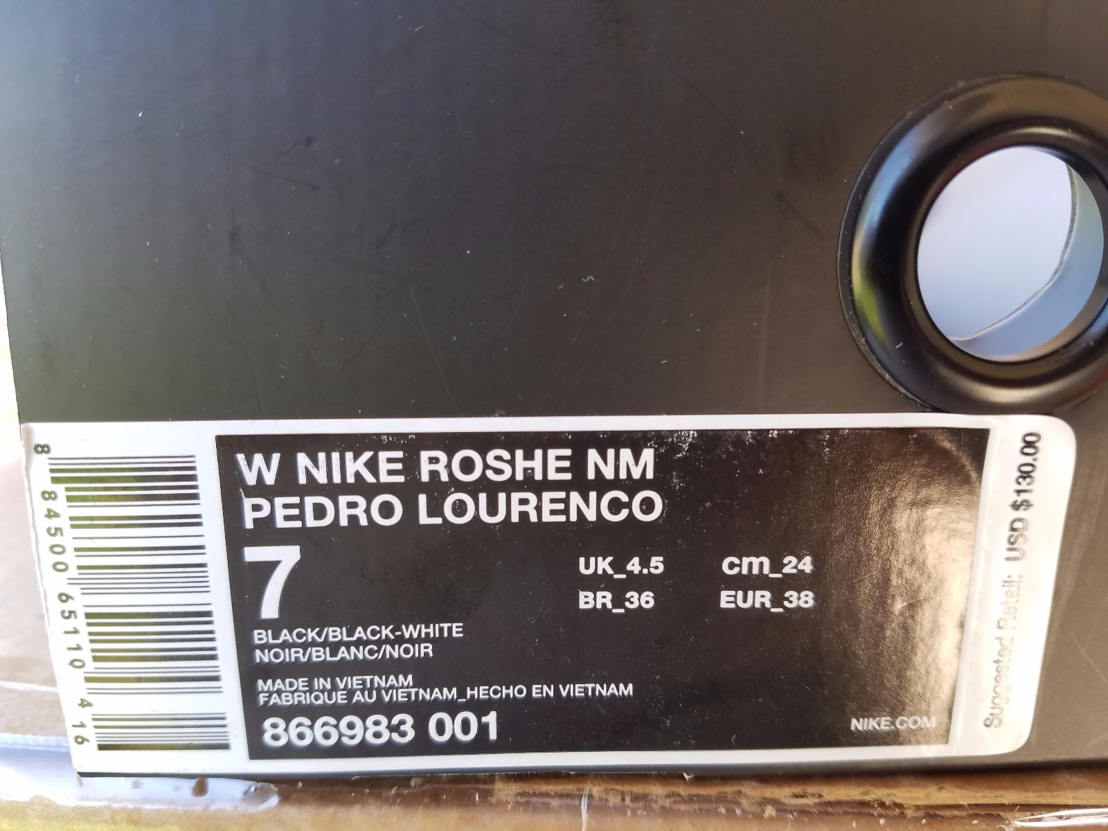 Nike x Pedro Lourenco Women's Roshe NM NM NM Black White 866983-001 Nikelab Size 7 7ec047 Nike x Pedro Lourenco Women's Roshe NM NM NM Black White 866983-001 Nikelab Size 7 7ec047