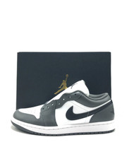 *NEW* Men Air Jordan 1 Low Iron Grey/White-Black (553558 152), Sz 8.0 - 13.0 👍