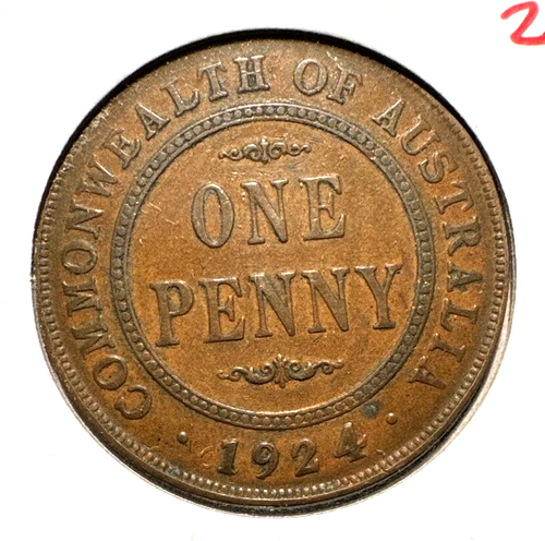 Australia 1924 penique KM 23 XF - Imagen 2 de 2