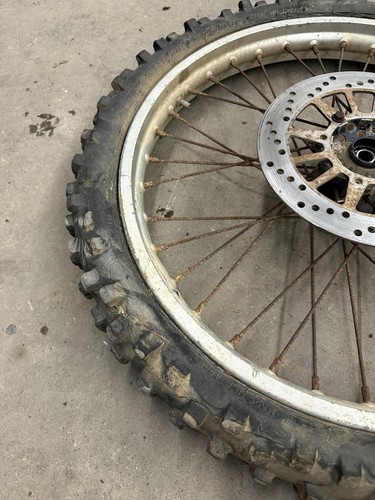 Yamaha XT350 1987 neumático delantero rueda delantera con disco de freno de rotor - Imagen 6 de 23