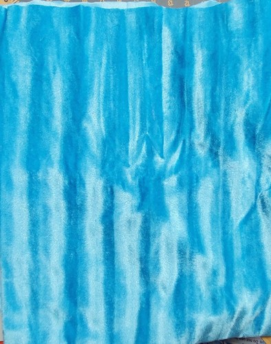 Blue faux fur fabric 1 yd X 58" - Picture 2 of 7