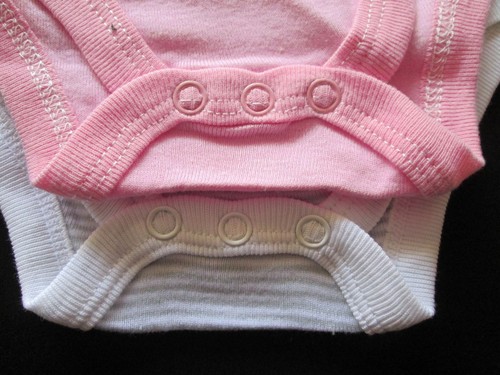 Baby Romper Infant Unisex Long Sleeved Bodysuit Twin Set Pink Grey Two Pack 00 - Picture 3 of 5