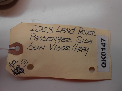 2003 LAND ROVER RIGHT SIDE SUN VISOR GRAY QK0147 - Picture 4 of 4