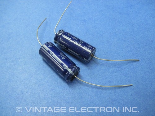 (2) PANASONIC SU Series Axial Electrolytic Capacitors: 1000uF 20% 35V - Picture 2 of 7