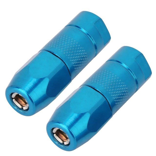 (Bule)2PCS Grease Coupler Grease Gun Accessories Flat Nozzle Grease Gun Coupler (Bule)2PCS Grease Coupler Grease Gun Accessories Flat Nozzle Grease Gun Coupler