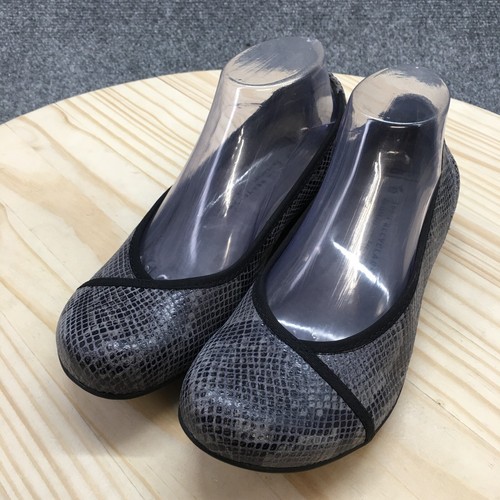 Earth Ballet Flats Womens 8.5M Black Alder Varden Snakeskin Slip On Flat Casual - Picture 3 of 16