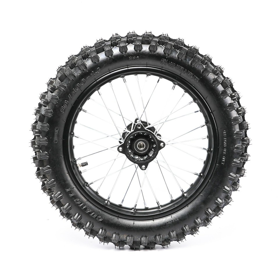 Tube Intérieur 90/100-14 3.00-14 Avec Valve Droite - Compatible 110cc 125cc 140cc 150cc Dirt Pit Bike Moto