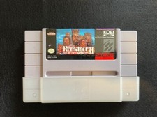 Super Nintendo game Romance of the Three Kingdoms in box-instruction book, map