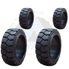 18X8X12-1/8 | 16X6X10-1/2 CUSHION SOLID FORKLIFT TIRES | TR 4X DEAL 